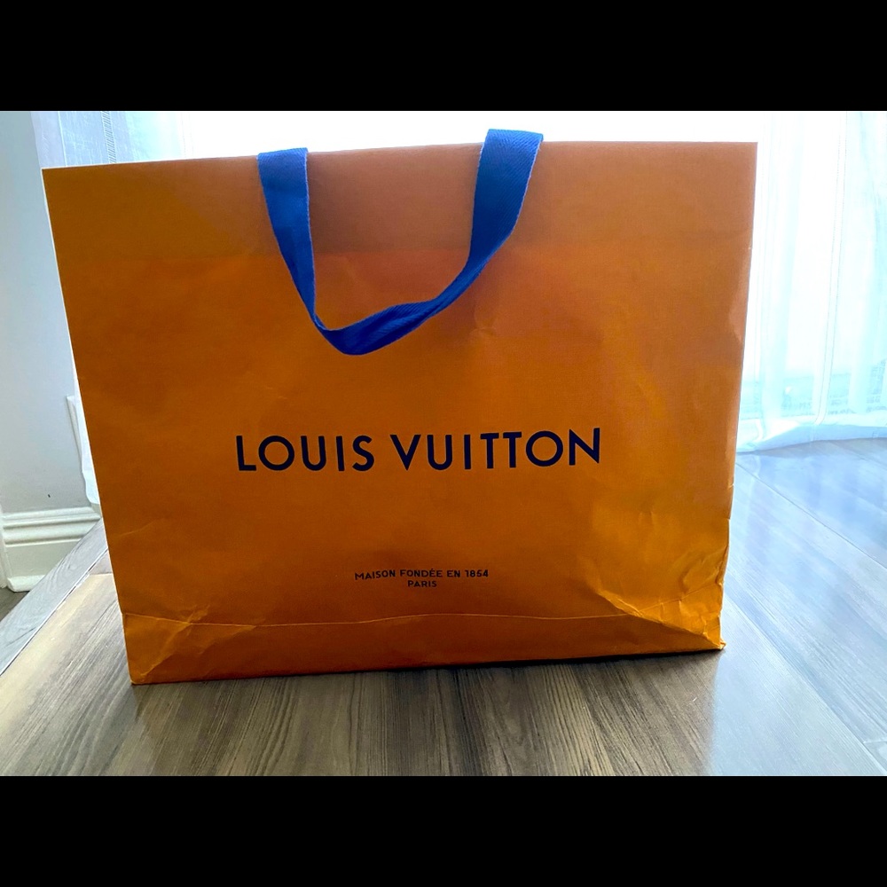 Authentic Louis Vuitton shopping bag